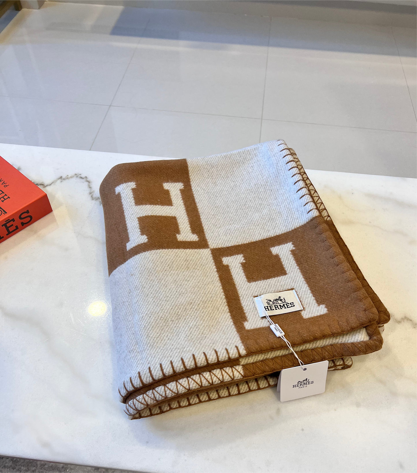 H Blanket Camel
