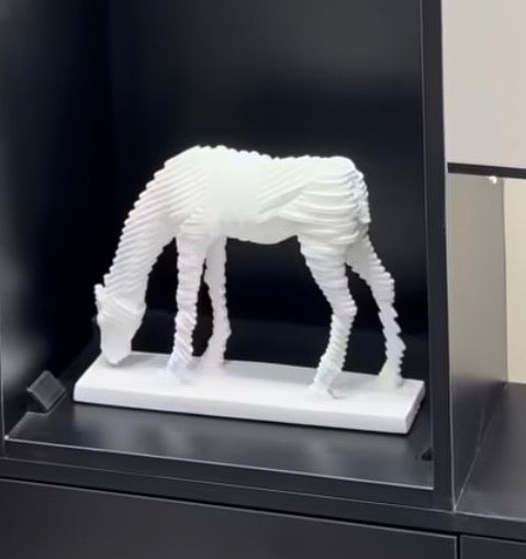 Ceramic horse white