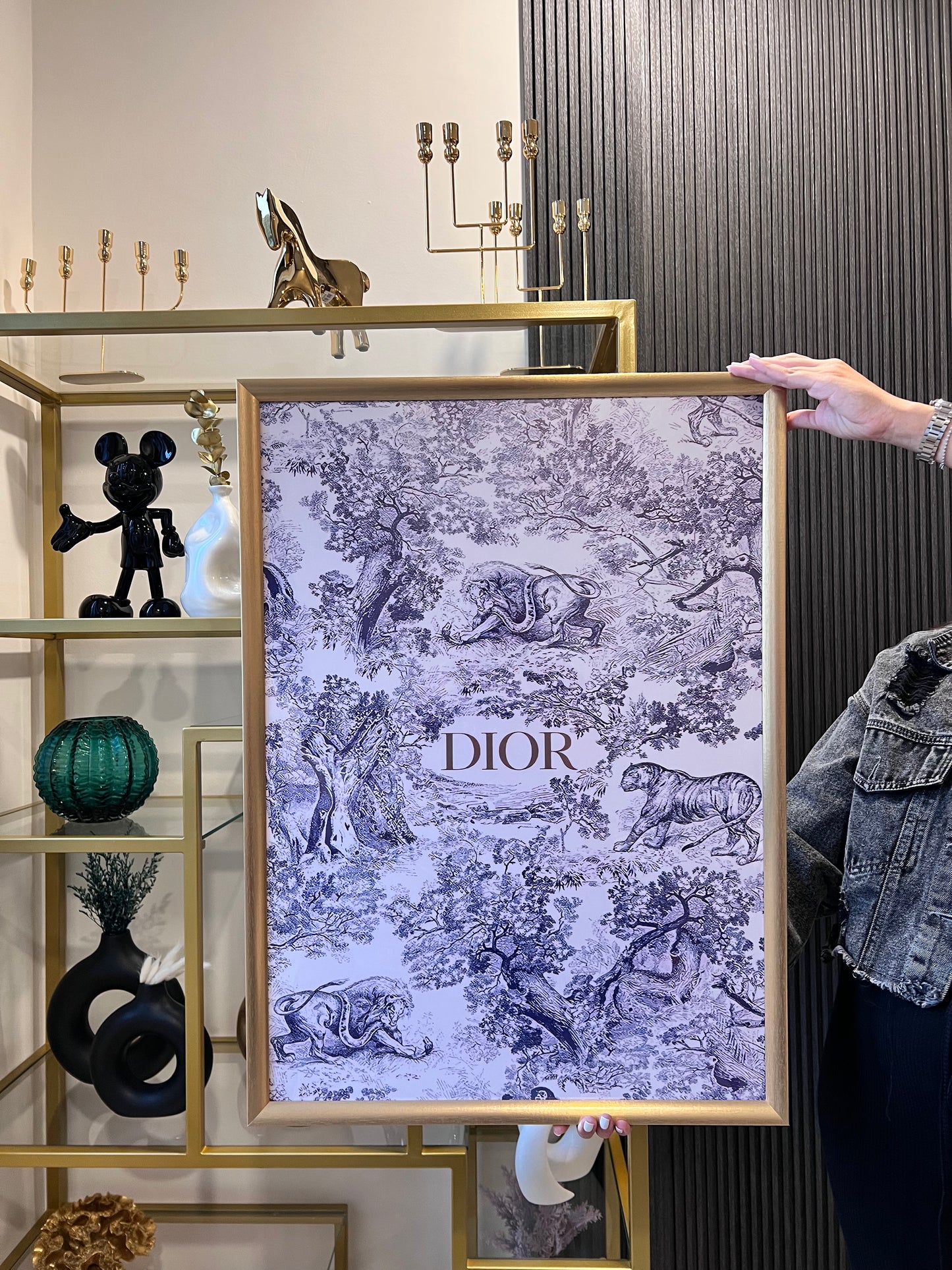 Dior Frame Goldلوحة ديور حجم وسط