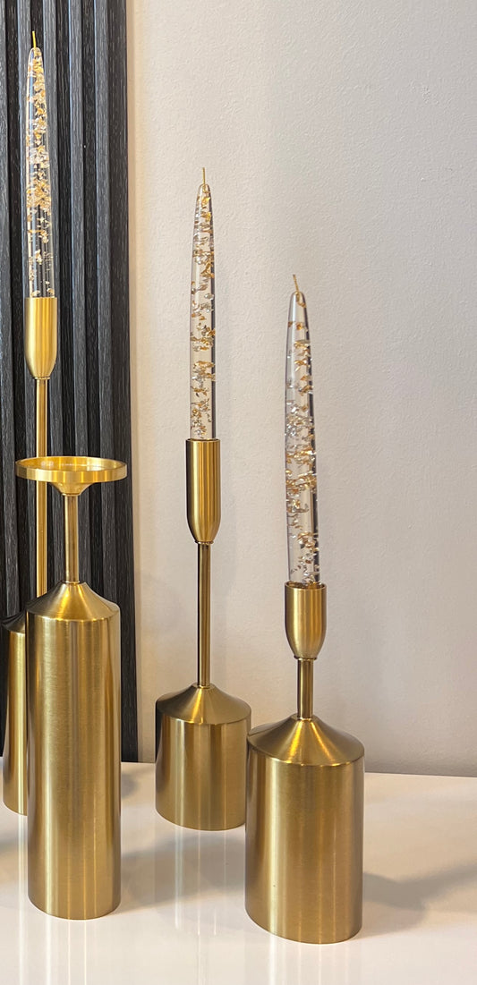 Crystal Gold Sparkles Candle شمعة من كريستال