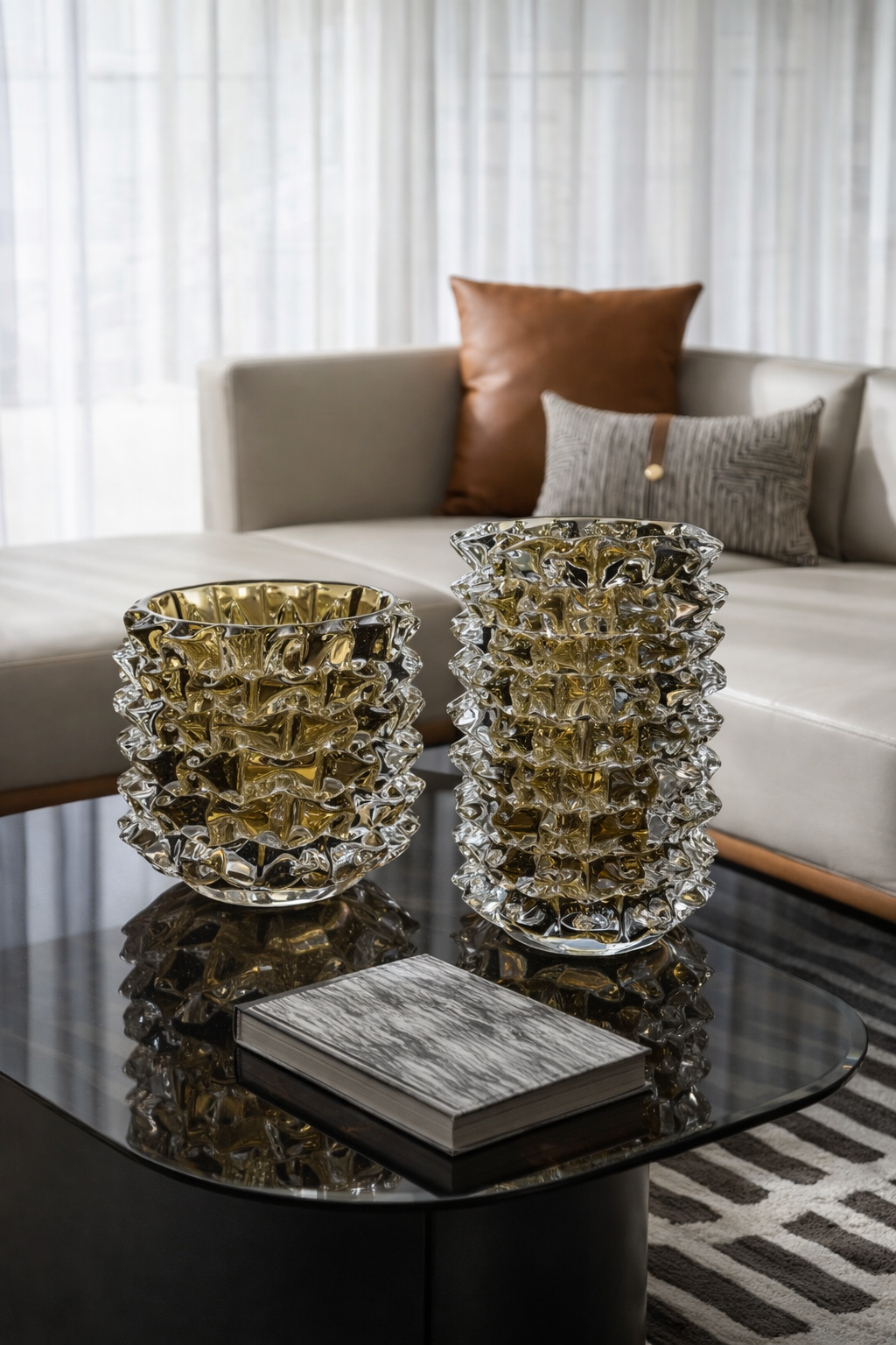 Gold Ruby Vase ( just one vase - on the left ) الفازة الصغيرة فقط