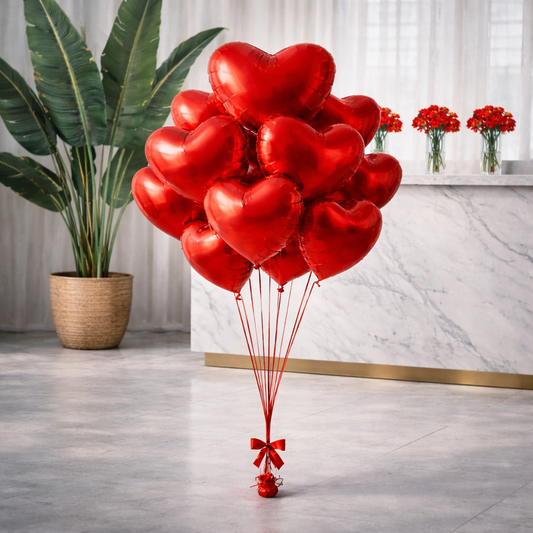 Set of 5 helium balloons