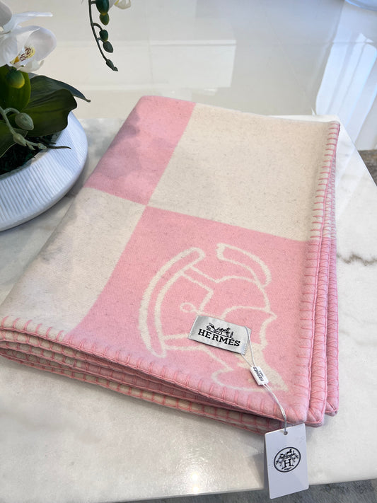 Hermes Avalon Blanket Pink