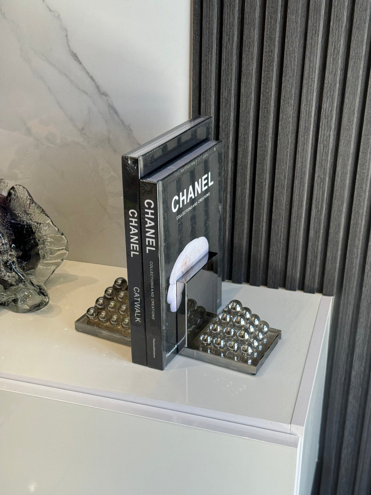 Crystal Silver Book Holder