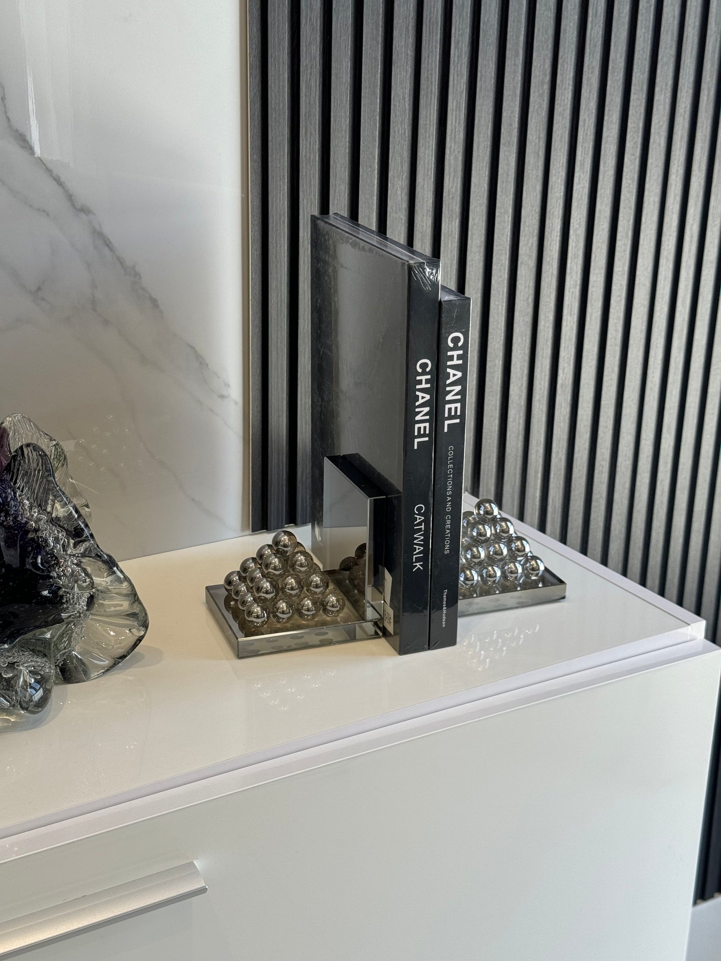 Crystal Silver Book Holder