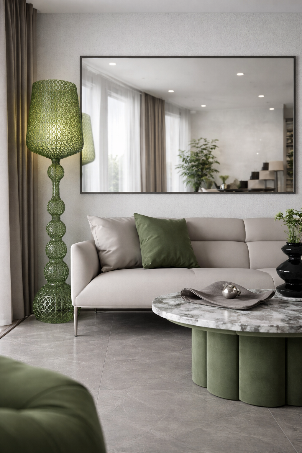 Green Floor Lamp