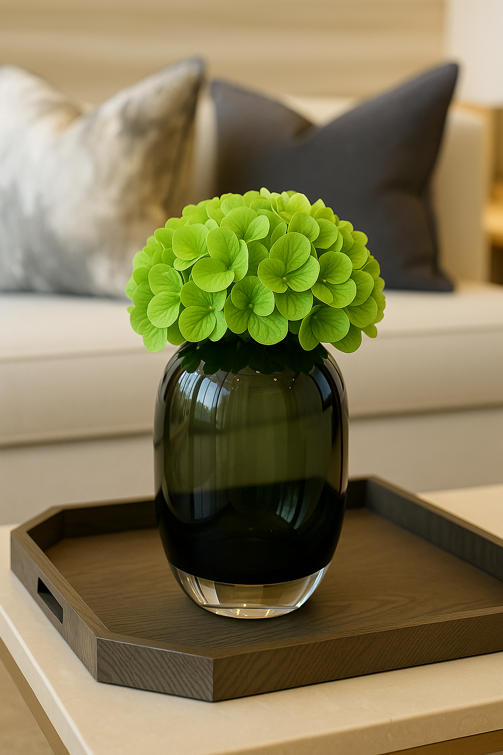 Ruby Oval Vase Grey Medium