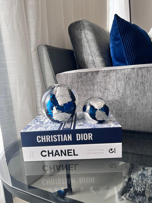 Ball Set of Two Blue قطعتين