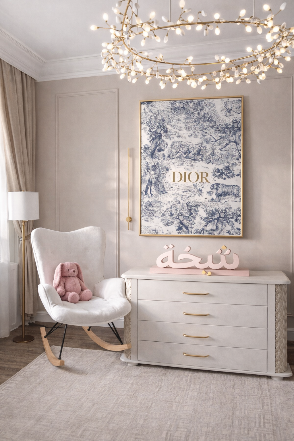 Dior Frame Goldلوحة ديور حجم وسط