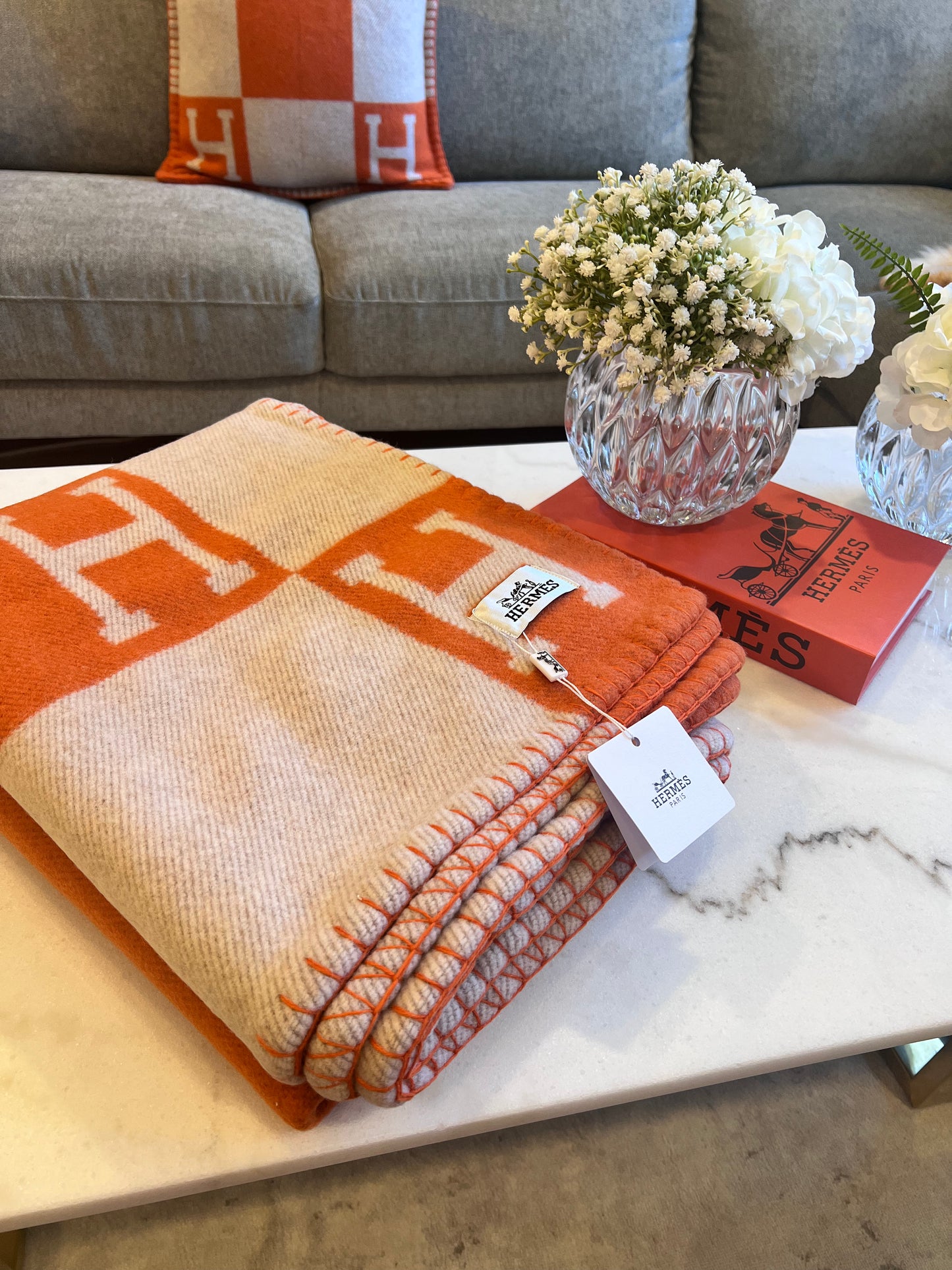 H Blanket Orange